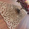 Couverture de Table en Simili Cuir avec Design Chic Pailleté