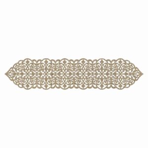 Couverture de Table en Simili Cuir avec Style Pailleté Chic