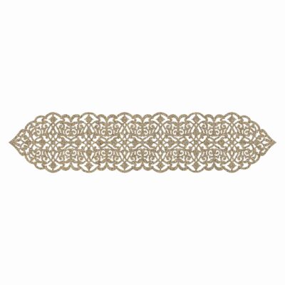 Couverture de Table en Simili Cuir avec Style Pailleté Chic