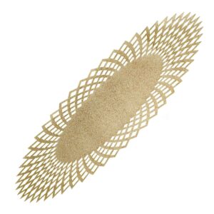Couverture de Table en Simili Cuir avec Design Élégant Pailleté