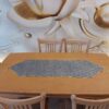 Couverture de Table en Cuir & Velours Idéale pour le Design de Maison