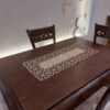 Couverture de Table en Simili Cuir Rectangulaire Chic avec Paillettes