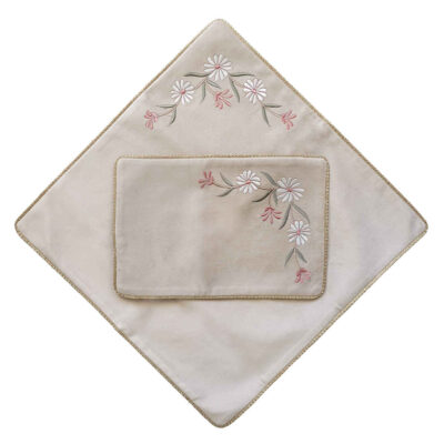 Tapis de prière de voyage pour musulman taille poche et portable Sajada Brodé