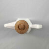 Bouteille Distributrice d'Huile en Céramique Blanche avec Couvercle, Compatible Lave-Vaisselle