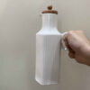 Bouteille Distributrice d'Huile en Céramique Blanche pour Cuisines Domestiques et de Restaurant