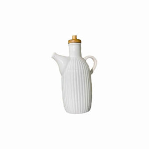 Bouteille Distributrice d’Huile en Céramique Compatible Lave-Vaisselle avec Couvercle