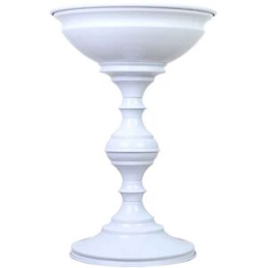 Présentoir de Sol en Métal Blanc pour Bols – Noix et Épices