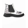 Bottines Chelsea Imprimé Graffiti – Cuir Synthétique pour Femmes