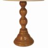 Lampe de table en bois avec abat-jour en tissu – modèle Chic