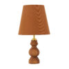 Lampe de table en bois avec abat-jour conique – modèle fait main Rana