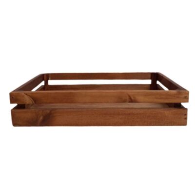 Plateau rustique en bois avec bordure – Modèle Soha