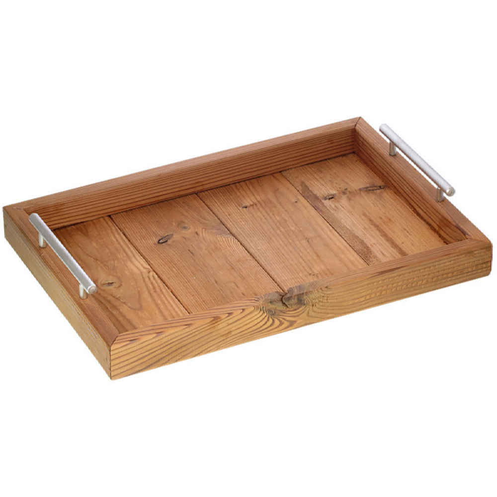Plateau de service en bois avec poignée Modèle Waterproof