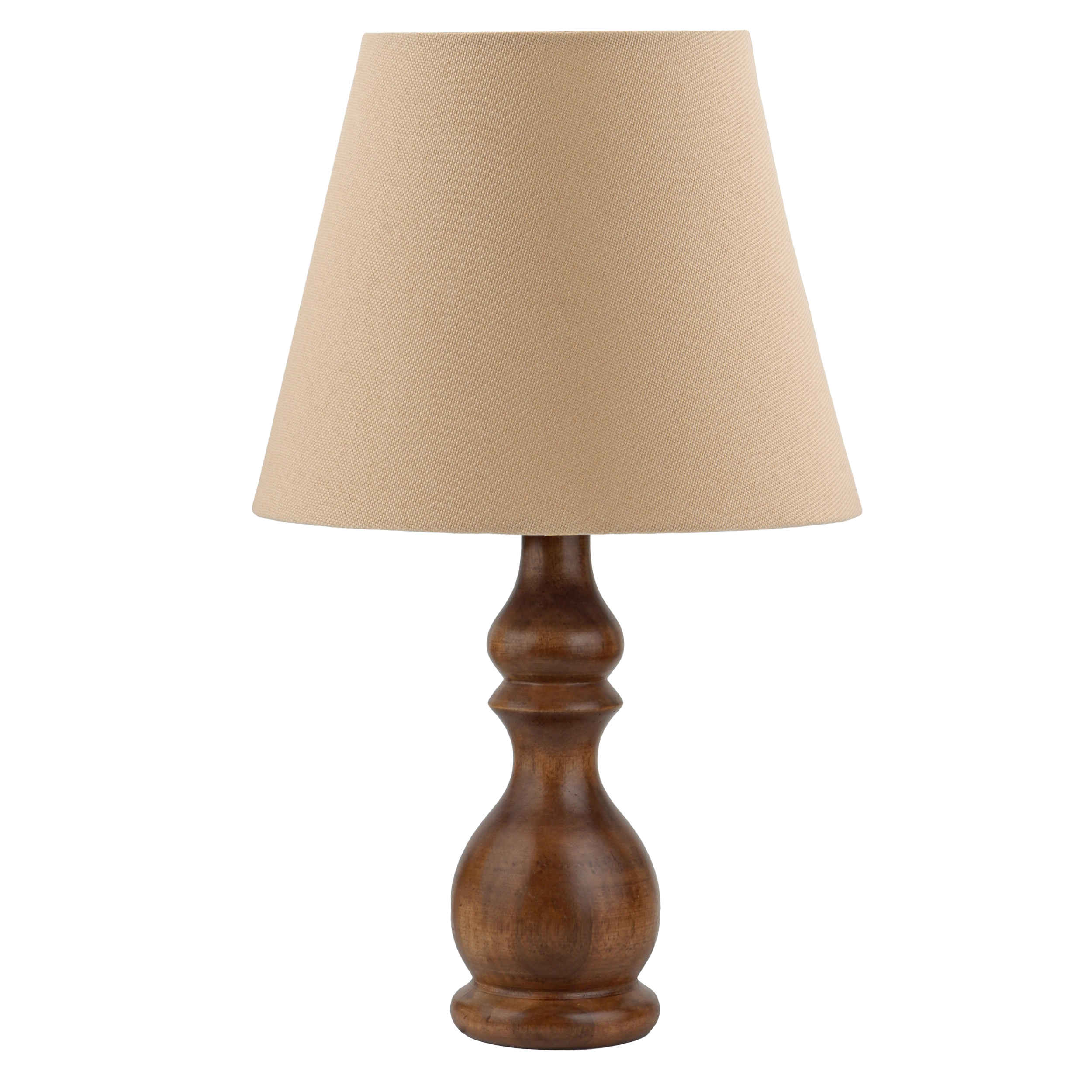 Lampe de table en bois avec abat-jour en tissu – modèle Chobi