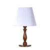 Lampe de table en bois avec abat-jour conique