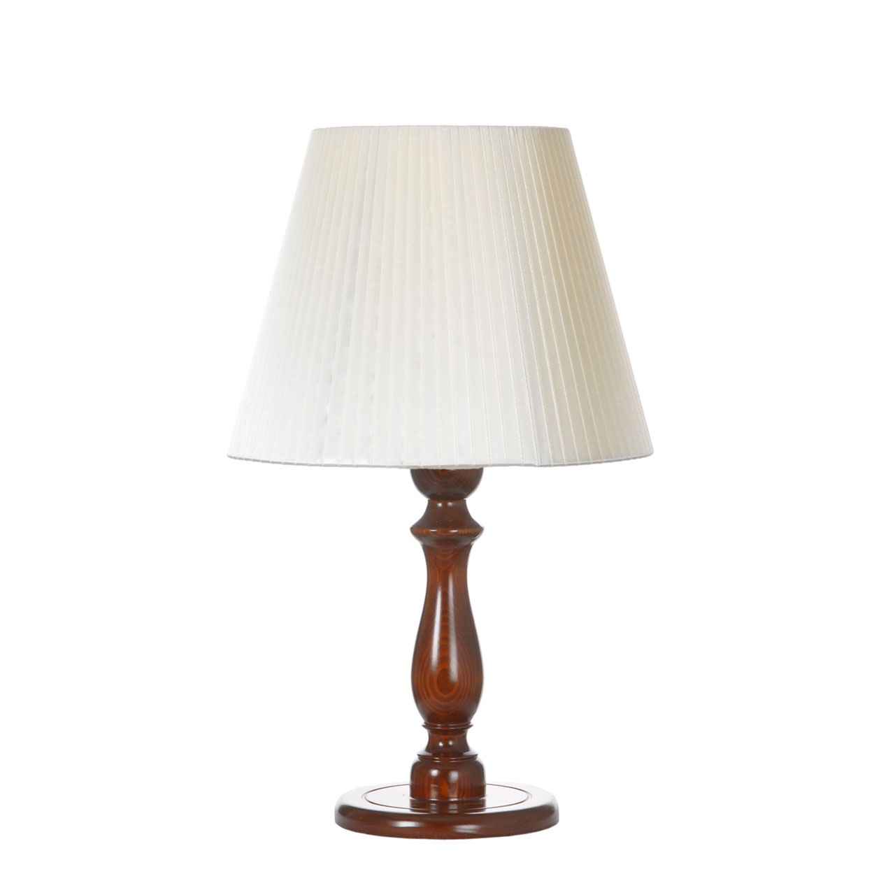 Lampe de table en bois avec abat-jour conique