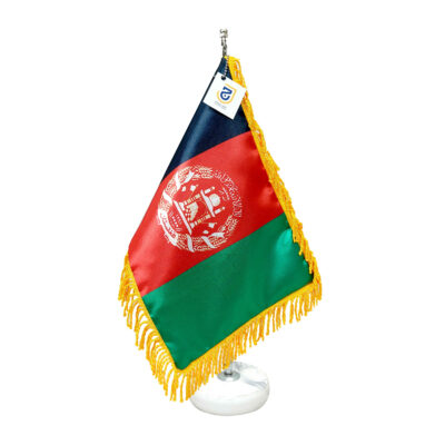 Drapeau de Table de l’Afghanistan avec Base en Pierre