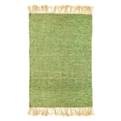 Tapis Kilim en laine persane authentique tissé à la main en Khorasan Vert Clair