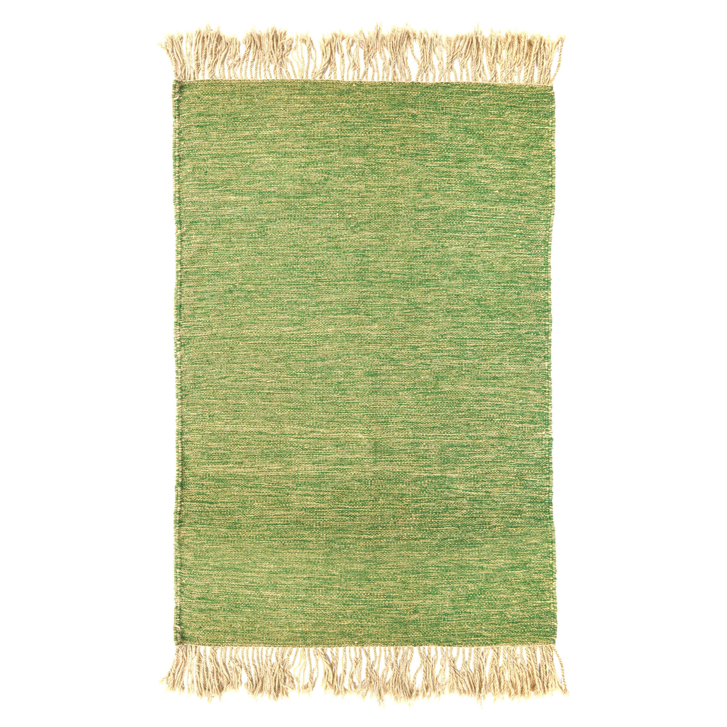 Tapis Kilim en laine persane authentique tissé à la main en Khorasan Vert Clair