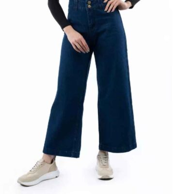 Jeans Baggy Pantalons en Jean à Jambe Large pour Femme