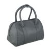 Sac à main Bauletto en cuir gris avec grande capacité pour femmes