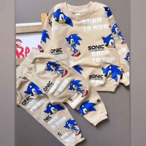 Ensemble sweat-shirt et pantalon pour garçon avec design Sonic le Hérisson