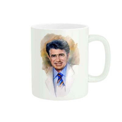 Mug en céramique persan avec motif Mohammad-Reza Shajarian