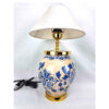 Lampe de table vase en céramique avec abat-jour en tissu – pour une ambiance chaleureuse