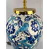Lampe de table vase en céramique faite main avec abat-jour en tissu – thème oriental