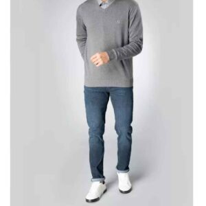 Jeans Slim Fit Avec Poignets pour Homme en Bleu – Idéal pour Toutes Occasions