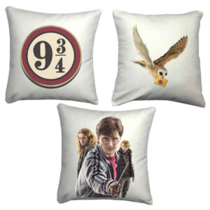Ensemble de Coussins Design Inspiré de Harry Potter – Lot de 3
