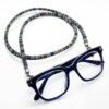 Sangle de lunettes – Design rayé noir
