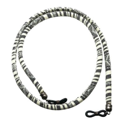 Sangle de lunettes – Design traditionnel noir & blanc