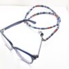 Sangle de lunettes – Design rayé traditionnel bleu