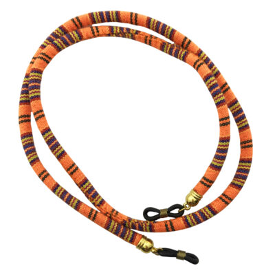 Sangle de lunettes – Design traditionnel orange