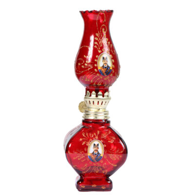 Lampe à huile en verre – design persan Shah Abbasi