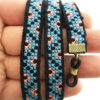 Sangle de lunettes artisanale – Broderie baloutche détaillée