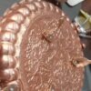 Plat de Service Persan en Cuivre Martelé sur Pied 36 cm