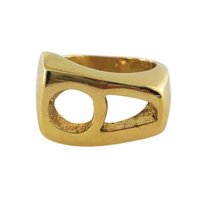 Bague Chevalière en Laiton Persan pour Femmes avec Calligraphie Hich