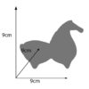 Handcrafted Golden Pottery Incense Sculpture – Horse Design
