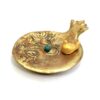 Persian Handcrafted Pottery Incense Holder – Pomegranate & Bird Design