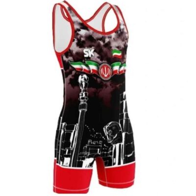 Singlet de Lutte Sans Manches pour Hommes Iranien Modèle Takhte Jamshid