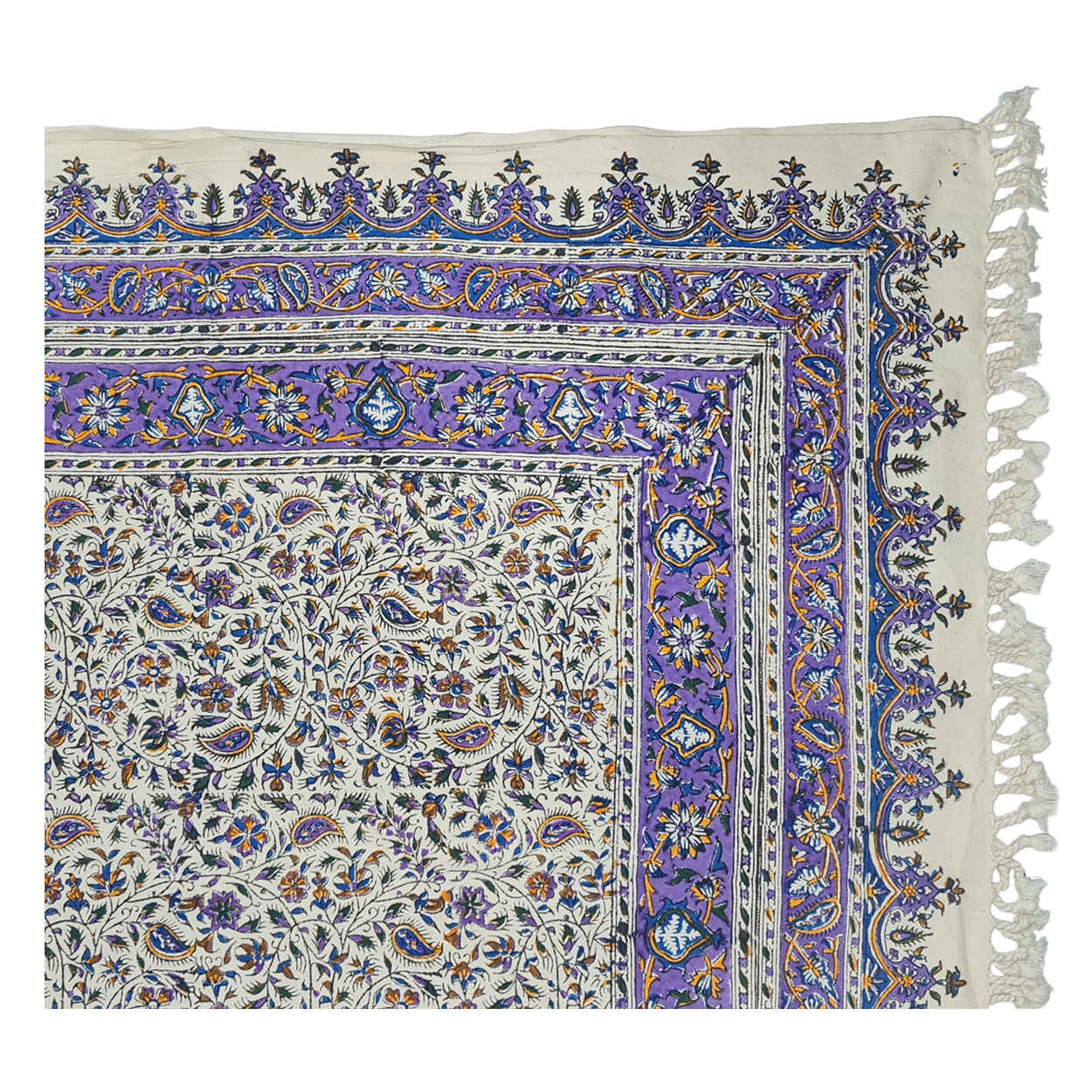 Nappe Iranienne : Impression Traditionnelle Kalamkari d’Ispahan Modèle Artémis