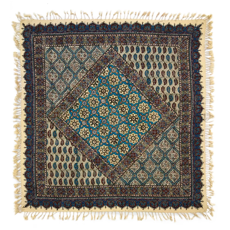 Nappe Kalamkari Iranienne Modèle Khorshidi