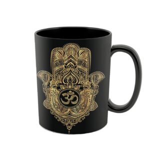 Tasse à Café Islamique Sensible à la Chaleur – Motif Hamsa