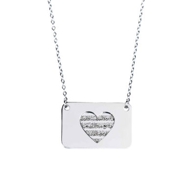Collier islamique en acier avec médaillon Ayat al-Kursi design Envelope