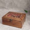 Artisan-Crafted Jewelry Box from Natural Wood