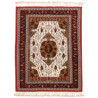 Tapis Kilim en laine persane authentique tissé à la main traditionnellement à Khorasan Rouge