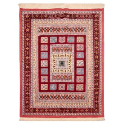 Tapis Kilim en laine persane authentique tissé à la main à Khorasan Géométrique