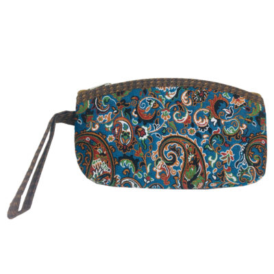 Trousse de maquillage persane en tissu Termeh léger à motif cachemire pour organiser