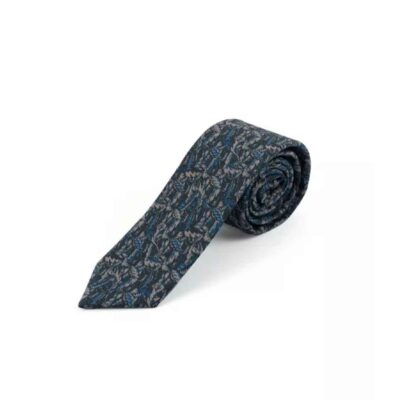 Cravate pour homme – Style artistique en bleu pour une élégance intemporelle